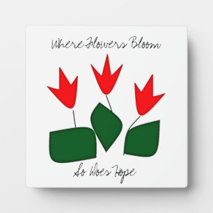 Waar Flowers Bloom Fotoplaat