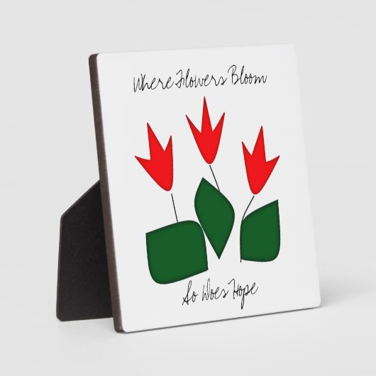 Waar Flowers Bloom Fotoplaat (Voorkant)