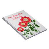 Waar Flowers bloom ook doet hopen Notitieboek (Rechterzijde)