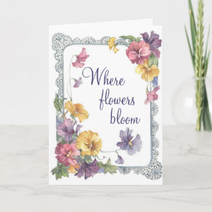 Waar Flowers Bloom - Wenskaart Kaart