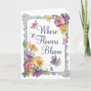 Waar Flowers Bloom - Wenskaart Kaart