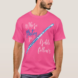 Waar fluiten gaan trillen volgt grappige fluit t-shirt