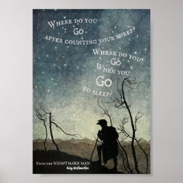 Waar ga je heen? Arthur Rackham illustratie Poster