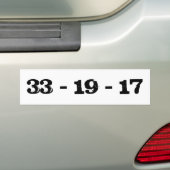 "Waar ga je heen, waar ben je geweest?" Bumpersticker (Op auto)