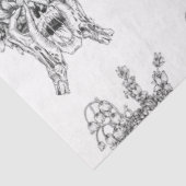 Waar gaan de bloemen heen? tissuepapier (Detail)