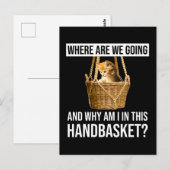 Waar gaan we heen en waarom zit ik in deze handgre briefkaart (Voorkant / Achterkant)