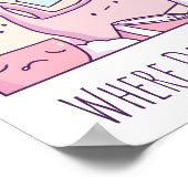 Waar gaat al het afval naartoe poster (Hoek)