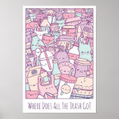 Waar gaat al het afval naartoe poster (Voorkant)