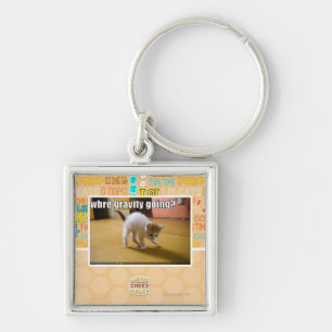 Waar gaat de zwaartekracht heen? sleutelhanger