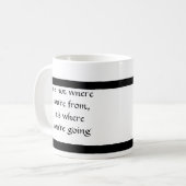 Waar gaat u? koffiemok (Voorkant links)