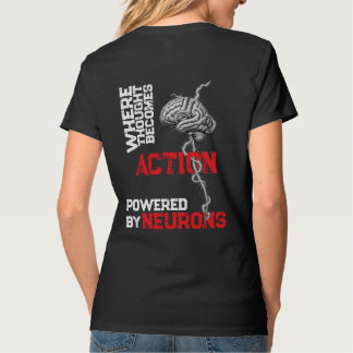 Waar Gedachten Handelen Worden — Neurale Kracht T-shirt