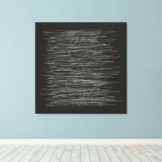 WAAR GELOOF JE IN? CANVAS AFDRUK (Insitu (Houten vloer))