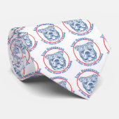 Waar Geluk met een Bulldog Stropdas (Opgerold)