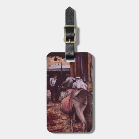 Waar Generaties bijeenkomen, oud Jeruzalem Bagagelabel (Voorkant verticaal)