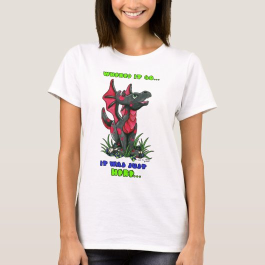 Waar ging het heen Het was gewoon hier, schattige T-shirt (Voorkant)