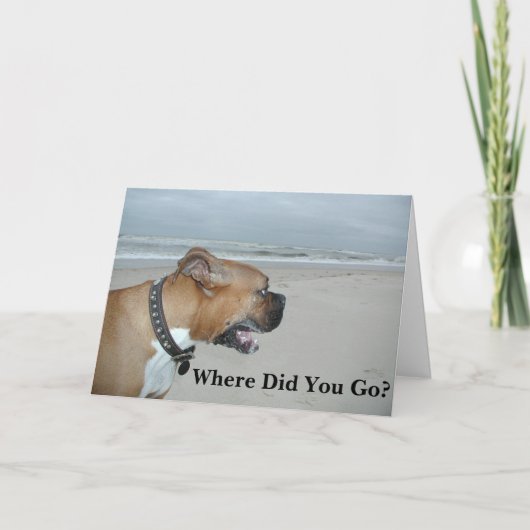 Waar ging je heen? kaart (Voorkant)