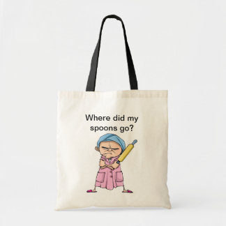 Waar ging mijn lepels heen? tote bag
