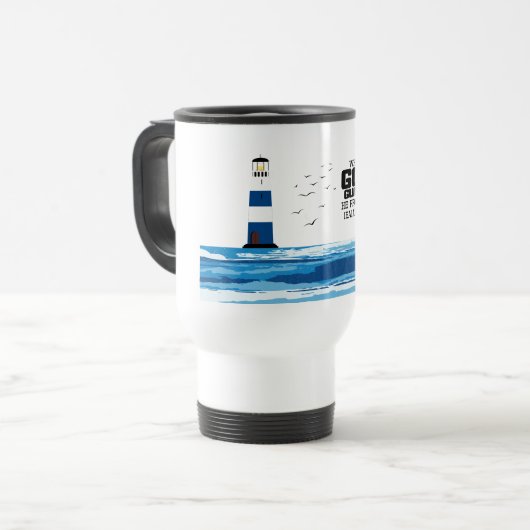 Waar God leidt, levert hij reismoer Reisbeker (Voorkant links)