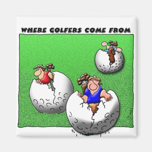 Waar golfers vandaan komen magneet (Voorkant)