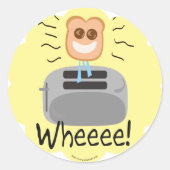 Waar! happy Toast! Ronde Sticker (Voorkant)