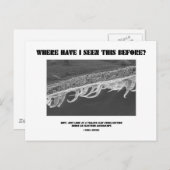 Waar heb ik dit eerder gezien? tomatenblad briefkaart (Voorkant / Achterkant)