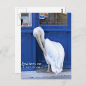 Waar heb ik mijn portemonnee gezet? briefkaart (Voorkant / Achterkant)