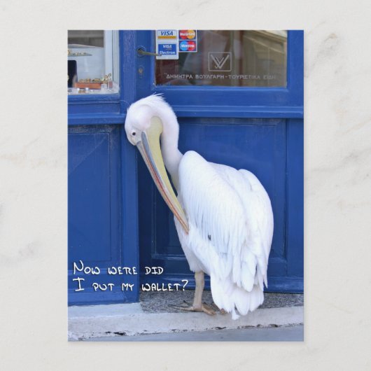 Waar heb ik mijn portemonnee gezet? briefkaart (Voorkant)