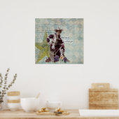 Waar hebben alle cowboys Poster van Cowgirl? (Keuken)