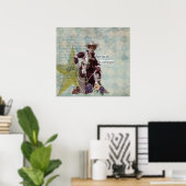 Waar hebben alle cowboys Poster van Cowgirl? (Thuiskantoor)