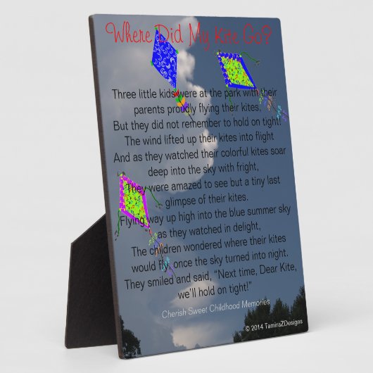 Waar heeft mijn geliefde naar het kinderdagverblij fotoplaat (Zijkant)