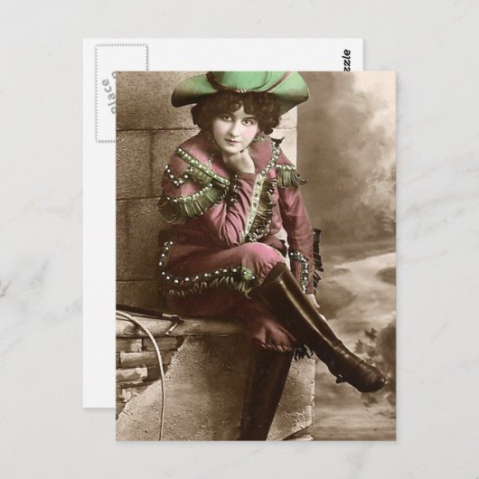 Waar heeft ze dat Pet vandaan gehaald? Briefkaart (Voorkant / Achterkant)