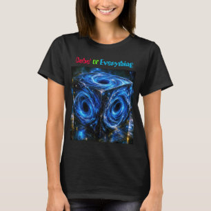 Waar heelallen naar binnen draaien - Portret van o T-shirt