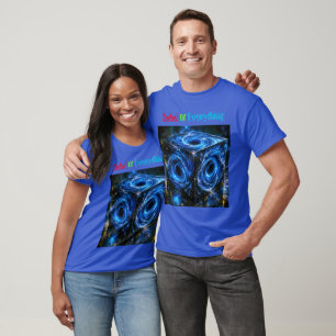 Waar heelallen naar binnen draaien - Portret van o T-shirt