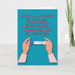 Waar het allemaal begint - Grappige kaart voor nie