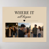 Waar het allemaal begon Drie fotoherinnering Poster (Voorkant)