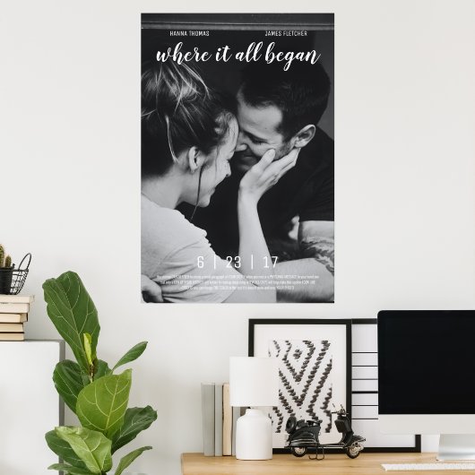 Waar het allemaal begon met de film 'Love Story' Poster (Thuiskantoor)