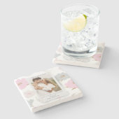 Waar het allemaal begon met Romantische paren op m Stenen Onderzetter (Zijkant)