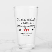 Waar het allemaal begon met Valentijnsdag met lief Glas (Voorkant)