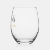 Waar het allemaal begon Paar Jubileum Wijnglas Zonder Voet (Links)