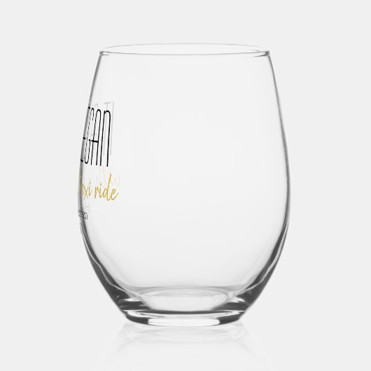 Waar het allemaal begon Paar Jubileum Wijnglas Zonder Voet (Links)