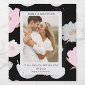 Waar het allemaal begon Romantische koppels Persoo Wijn Etiket (Enkel label)