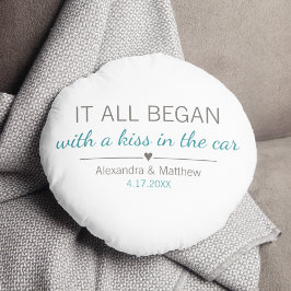 Waar het allemaal begon Romantische Valentijnsdag Rond Kussen