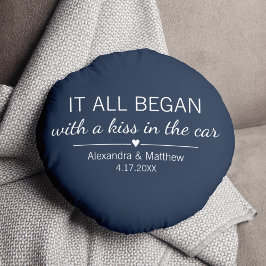 Waar het allemaal begon Romantische Valentijnsdag Rond Kussen