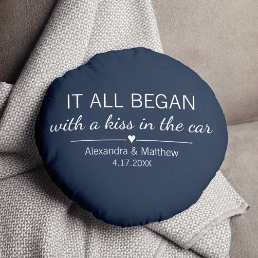 Waar het allemaal begon Romantische Valentijnsdag Rond Kussen