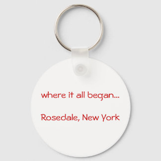 waar het allemaal begon.. Rosedale, New York keyri Sleutelhanger