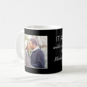 Waar het allen begonnen met de Persoonlijke Foto v Koffiemok