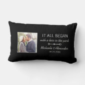 Waar het allen begonnen met de Persoonlijke Foto v Kussen (Achterkant)