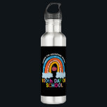 Waar het avontuur 100e dag slimmer begint waterfles<br><div class="desc">Waar het avontuur begint 100e dagen slimmere regenboog</div>