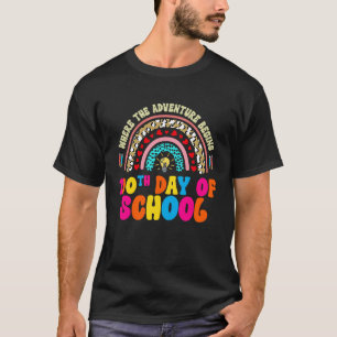 Waar het avontuur begint op 100e dag van de school t-shirt