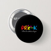 Waar het avontuur begint ronde button 5,7 cm (Voorkant /achterkant)